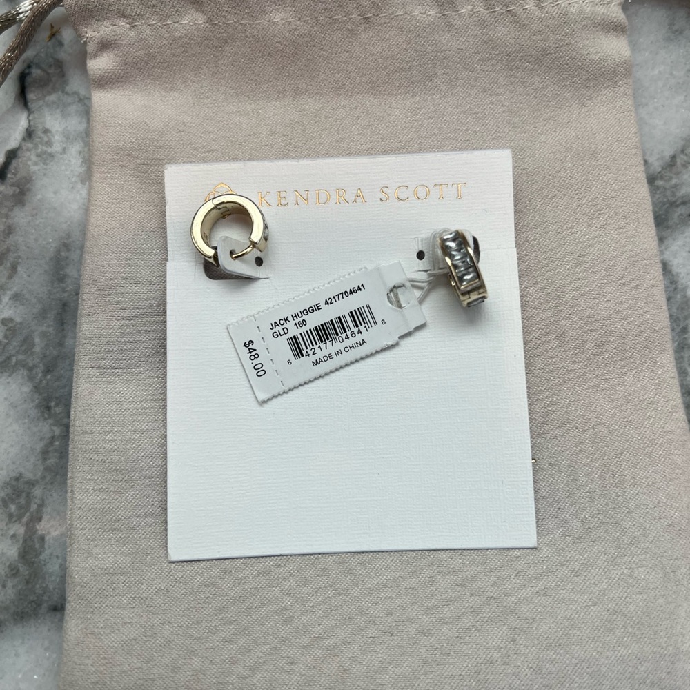 Kendra Scott Gold jack Huggies